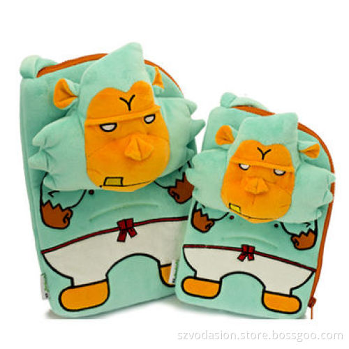 2014 New Hot Cartoon Design Soft Fuzz Carrying Bag for iPad Mini